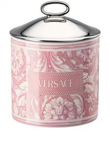 Свеча с логотипом и узором Versace, розовый
