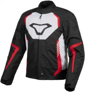 Водонепроницаемая текстильная мотоциклетная куртка Macna Tazar Unisex, Red, Black, White.