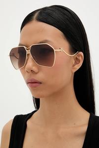 Солнцезащитные очки Dolce & Gabbana, золотой