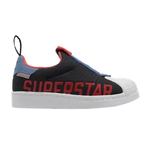 Кроссовки adidas Superstar 360 X J 'Black Bright Red', черный