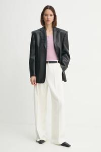 Шерстяной свитер Agnes Herskind, фиолетовый