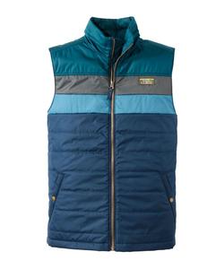 Пуховый жилет Mountain Classic, с цветовыми блоками.