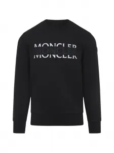 Хлопковая футболка с длинными рукавами Moncler, черный
