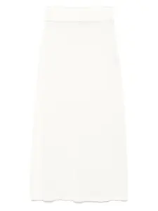 Трикотажная юбка TOTEME, белый