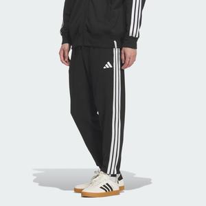 Брюки adidas Essentials Plus Regular Fit с тремя полосками, из французского махрового трикотажа, с манжетами.