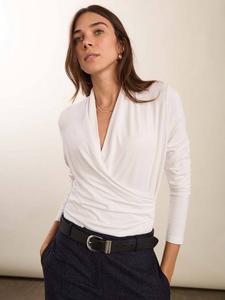 Топ-накидка Gylda из вискозы LENZING ECOVERO Baukjen, Pure White