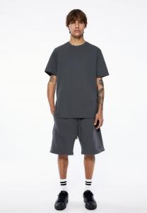 Футболка PULL&BEAR SET BERMUDA SHORTS AND T-SHIRT, Dark Grey