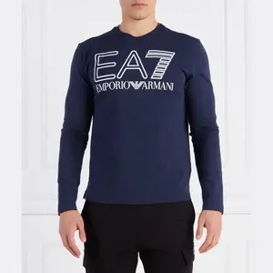 Классический крой с длинным рукавом Ea7, синий