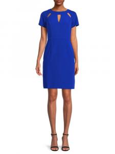 Платье-футляр с вырезом Focus By Shani, синий