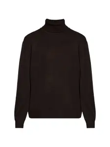 Свитер с воротником-стойкой Lisa Yang, коричневый