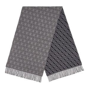 FENDI Фф жаккардовый шарф, Gray