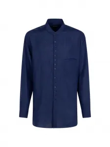 Рубашка на пуговицах Giorgio Armani, синий