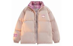 Пуховая куртка унисекс с воротником-стойкой, утепленная пуховая куртка Disney, розовый