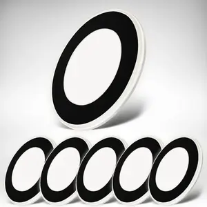 Встраиваемый светильник BK_EL1622 комплект из 6 светодиодных точечных светильников с функцией ночного света LED-модуль 6 шт. Теплый белый 3.000 K, 425 Лм, 4,9 Вт, пластик, Ø9,3 x 2,4 см, черный B.K.Licht, черный