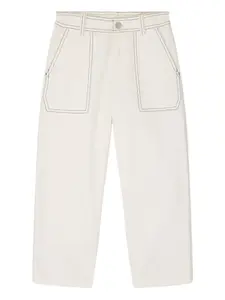 Брюки eldor с декоративной строчкой Bonpoint, бежевый