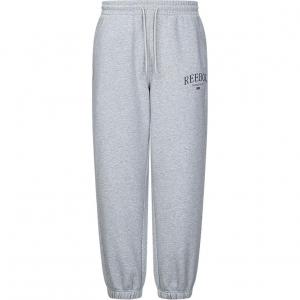 Вязаные спортивные брюки унисекс светло-серый меланж Reebok