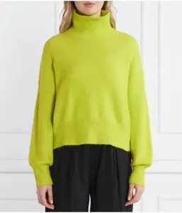 Шерстяная водолазка regular fit Samsøe Samsøe, лаймовый