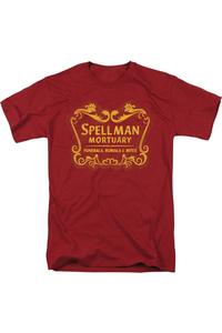 Футболка с коротким рукавом для взрослых «Леденящие душу приключения Сабрины Спеллман Мортуарий» Gildan, цвет cardinal