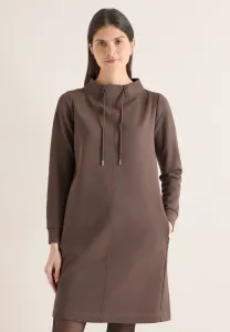 В платье из трикотажа unifarbe Cecil, Beige