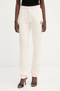 Хлопковые спортивные штаны Armani Exchange, бежевый