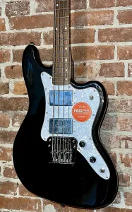 Бас-гитара Squier Paranormal Rascal HH в металлическом черном цвете, ультра быстрая доставка с профессиональной настройкой!