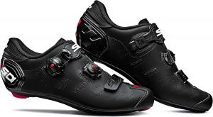 Велосипедные туфли, профессиональные шоссейные мужские туфли ERGO 5 MEGA, интегрированная пятка, инновационная система застежки, подошва из карбонового композита 20 Sidi, черный