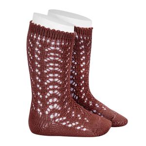 Детские гольфы Condor от 6 месяцев до 3 лет, с ажурным жемчужным узором, идеально подходят для выпускных и церемоний поступления.