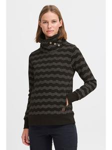 Толстовка Oxmo Sweatshirt OXVernita 21800016-ME Toller Sweater mit hohem Kragen, черный