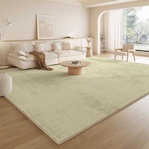 Budis Ковер 300х400 см для гостиной/спальни, моющийся, грязеотталкивающий, в пасторальном стиле, водонепроницаемый, нескользящий, зеленый