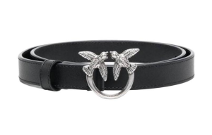 ремень с пряжкой Love Bird PINKO, черный