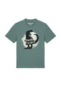 Футболка с принтом PAPASAURUS watapparel, темно-зеленый