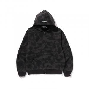 Камуфляжная толстовка с молнией A BATHING APE, черный