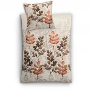 Постельное белье «Облако» «Грана» с листьями Kleine Wolke, цвет Macadamia