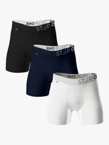 Бамбуковые боксеры Step One, Pack of 3, Multi/White