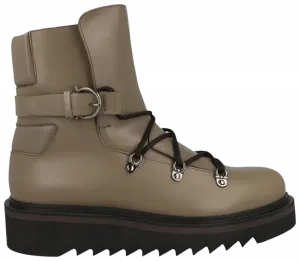 Ботинки Ferragamo Giulio Lace-Up Demi Boot, коричневый