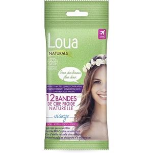 Био-полоски для удаления волос на лице 12 шт. Loua