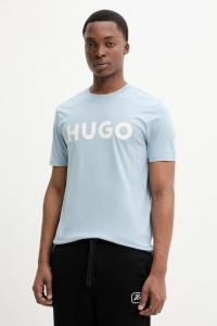 Хлопковая футболка Hugo, синий
