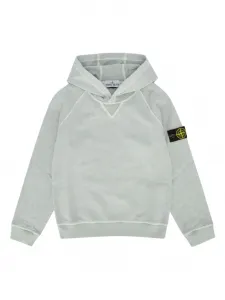 Худи с логотипом Compass Stone Island Junior, серый