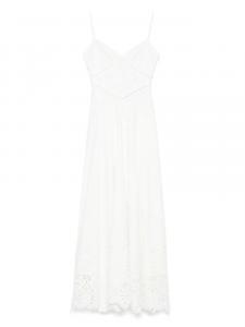 Платье макси с вышивкой Self-Portrait, белый