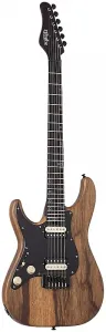 Schecter Sun Valley Super Shredder Экзотический хардтейл из черного лимбы, левосторонний