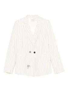 Пиджак в тонкую полоску Forte Forte, нейтральный