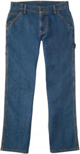 Carhartt Boys' Washed Dungaree Pants Lined and Unlined, Denim Medium Wash