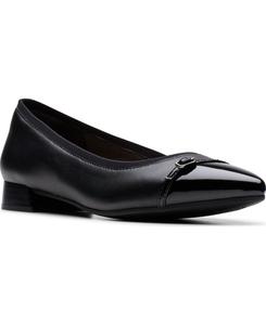 Женские балетки Natalyn Dusk без шнурков Clarks, Black Leather