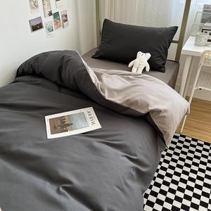 Antarctic Комплект постельного белья для кровати 1.5 м (пододеяльник 180x220 см + одеяло 4 кг), двухцветный темно-серый и светло-серый