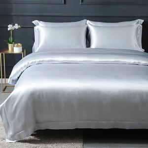 Orose Комплект постельного белья Orose 100% шелк тутового дерева бесшовный плотный с глубоким карманом серебристо-голубой Silver Blue