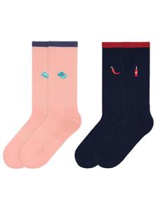 Носки Von Jungfeld Mix & Match Tennis Socken-Set, Rose