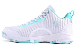 Баскетбольные кроссовки Basketball Shoes Men Low-Top Qiaodan, белый/синий