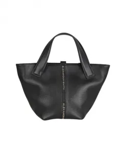 Черная кожаная сумка через плечо Alexander Smith, черный