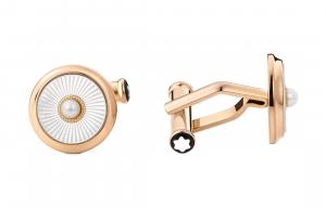 Золотые запонки для мужчин MONTBLANC, золотой