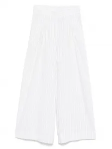 Брюки в тонкую полоску Monnalisa, белый